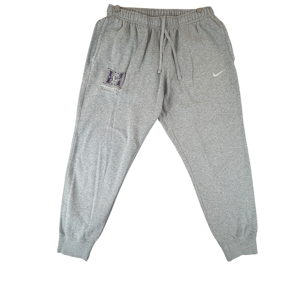 Nike Mens Hermiston Football Joggers Gray Fleece Sweatpants CJ1616-063 L